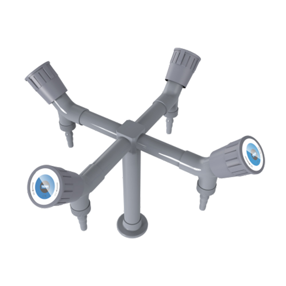 Vertical four port laboratory faucet KA 4-6
